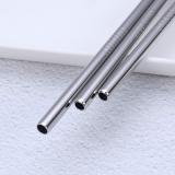 Reusable  Drinking Straws Straight and Bent Metal Straws with Brushes Set of 18