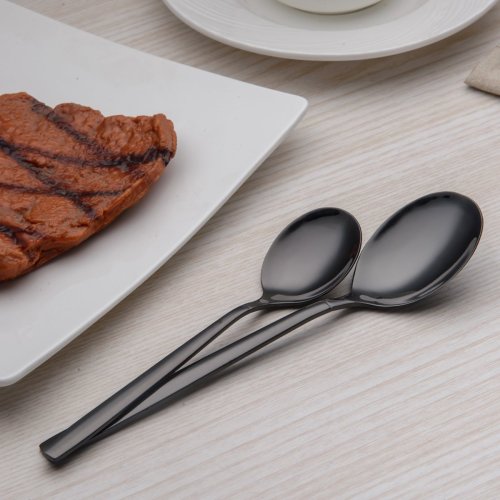 Berglander 286 black stainless steel cutlery set