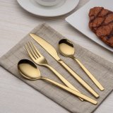 24 Pieces Shiny Gold Flatware Set,  Service for 6