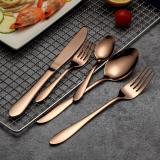 30 Pieces Rose Gold Cutlery Set,  Service for 6 Person