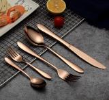 30 Pieces Rose Gold Cutlery Set,  Service for 6 Person