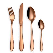 24 Pieces Rose Gold Cutlery Set,Service for 6 Person