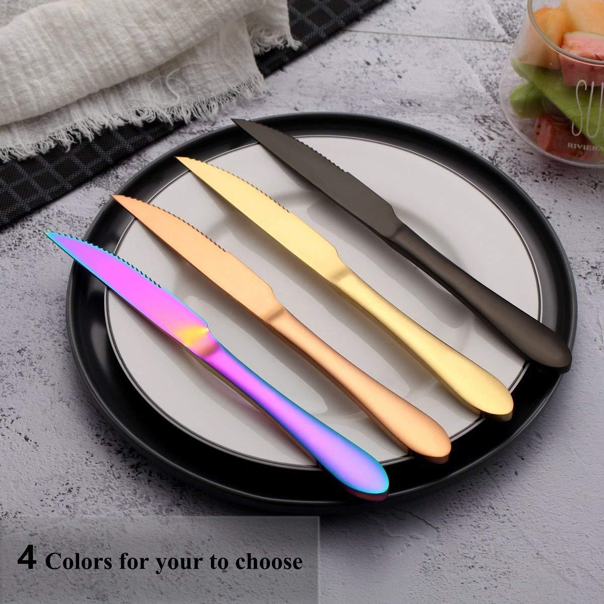 US$ 21.99 - 6 Pieces Colorful Steak Knife Steak Knives Set - www ...