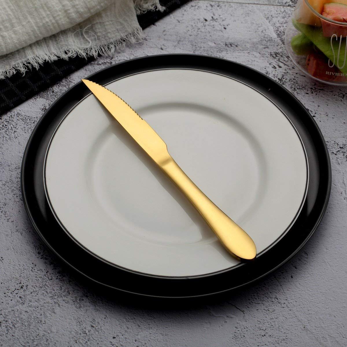 US 19.99 6Piece Gold Steak Knife Set