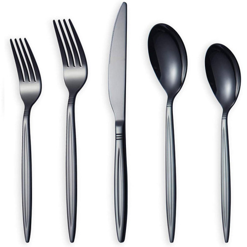 Berglander 386 Mirror Polishing Black Flatware Set Kitchen & dining holiday shop home household essentials party supplies disposable flatware sets flatware sets steak knives 18/0 stainless steel 18/10 stainless steel abs (acrylonitrile butadiene styrene) stainless steel buy online & pick up in stores all. usd
