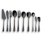 10 Pieces Black Serving Flatware Set