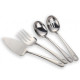 4 Pieces Shiny Silverware Serving  Set