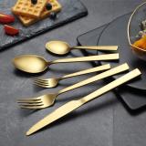 30-Piece Matt Gold cutlery set,  service for 6 people