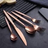 30 pieces Rose Gold cover cutlery set service for 6 people