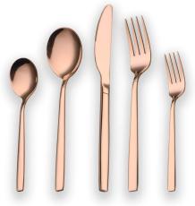 30 Pieces Titanium Rose Gold Plated  Cutlery Set