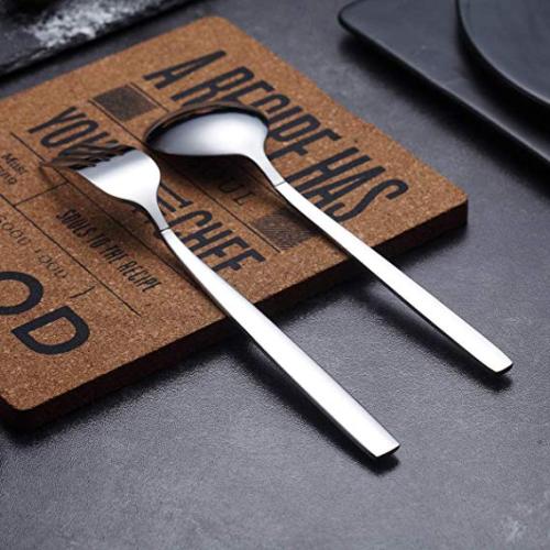 US$ 9.59 - Berglander Portable Utensils,Travel Camping Flatware Set,Stainless  Steel Silverware Set,Include  Knive/Fork/Spoon/Chopsticks/Straws/Brush/Portable Case(Silver-8 Piece) … -  m.