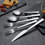 20 Piece Matte Cutlery Set, Stainless Steel Flatware Set, Service For 4