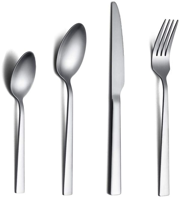24 Pieces Matte Cutlery Set Service for 6