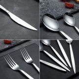24 Pieces Silver Cutlery Cutlery,  Service Set for 6