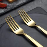 24-Piece Golden Plating Cutlery Set Service for 6
