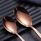 24-Piece Rose Gold Plating Cutlery Set Service for 6
