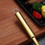 Kitchen Spatulas, Barbeque Slotted Turner(Gold)