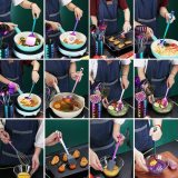WentFun 13 Pieces Stainless Steel Rainbow Cooking Utensils Set