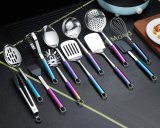 IQIQI  12 Pieces Cooking Utensils Set With Rainbow Handle