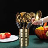 Berglander golden 13-piece kitchen utensil set Mirror polished style