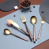 30 Pieces Shiny Gold Mouth with Moon Surface Handle, service for 6