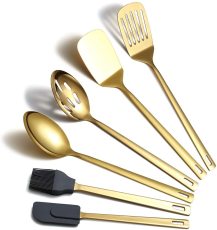 6 Packs Gold Stainless Steel Nonstick Kitchen Tool Set