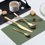 24 PCS Gold Titanium Coating Cutlery Set Service for 6
