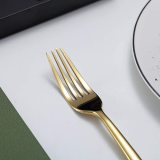 24 PCS Gold Titanium Coating Cutlery Set Service for 6
