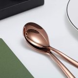 30 Piece Rose Gold Stainless Steel Cutlery Set