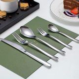 30PCS Shiny Silverware Set Fork Knife Spoon Set