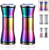 Rainbow Salt and Pepper Shakers Set of 2