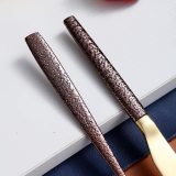 Brown Moon Gold Cake Knife And Server Set