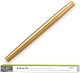 Gold Rolling Pin, 16.7 Inches Stainless Steel Matte Finish