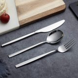 Silver 40-Piece Stainless Steel Flatware Set, Service for 8