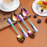 Teaspoons Set of 4, Stainless Steel Shiny Tea Spoons Silverware