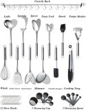 Kitchen Tool 38 Pieces Stainless Steel Kitchen Utensil (with Holder)