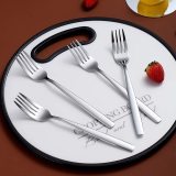 Berglander Dinner Forks of 6, Stainless Steel Modern Fork Set