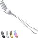 Silver Dinner Forks Set of 24, Stainless Steel Shiny Mirror Fork Set