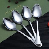 Dinner Spoon of 12, Berglander 7.5  Stainless Steel Titanium Plating Shiny Silverware