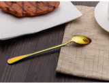 Multicolor Long Handle Latte Spoon 18/0 Stainless Steel Ice Cream Spoon