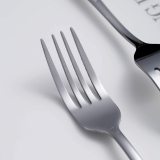 Silver Dinner Forks Set of 24, Stainless Steel Shiny Mirror Fork Set