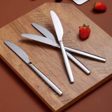 Dinner Knives Set Of 12, Stainless Steel Shiny Mirror Dinner Knife