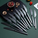 Dinner Knives Set Of 12, Stainless Steel Shiny Mirror Dinner Knife