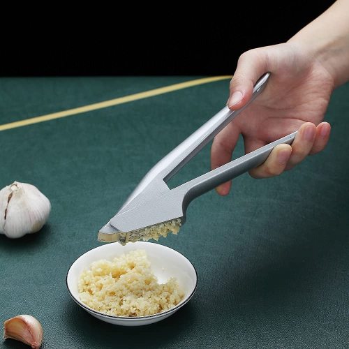 Kitchen Garlic Press with Soft, Easy to Squeeze Ergonomic Handle