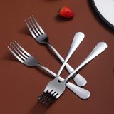 Dinner Forks Set of 6, Stainless Steel Shiny Mirror Fork Set