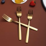 Dinner Forks Set of 6, Stainless Steel Shiny Mirror Fork Set