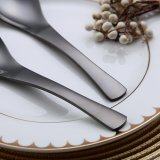 Soup Spoons 6 Pieces, Stainless Steel Asian Soup Spoon Set
