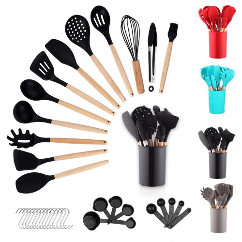 Silicone Kitchen Utensils Set(2 Piece),cooking Tools ,withstand