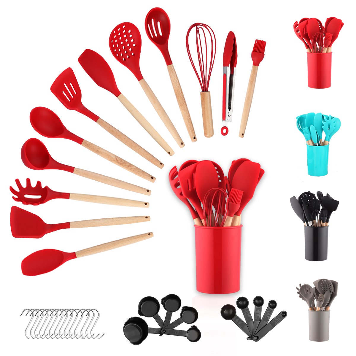  Berglander Kitchen Utensils Set 38 Pieces, Stainless