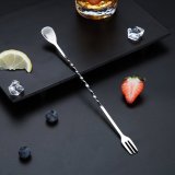 Stainless Steel Cocktail Muddler and Mixing Spoon Home Bar Tool Set - Create Delicious Mojitos and Other Fruit Based Drinks